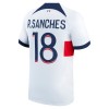 Officiële Voetbalshirt Paris Saint-Germain R.Sanches 18 Uit 2023-24 - Heren